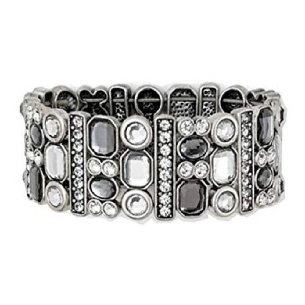 LIA SOPHIA “Party Favor” Stretch Silver Bracelet